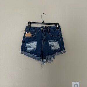 Denim shorts